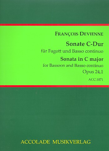 Sonate C-Dur op.24,1  für Fagott und Bc  