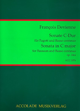 Sonate C-Dur op.24,6 für Fagott und Bc    