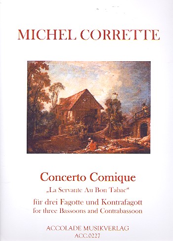 Concerto comique op.8,7  für 4 Fagotte  Partitur und Stimmen