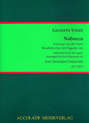 Nabucco (Auszüge)&nbsp;&nbsp;für 4 Fagotte&nbsp;&nbsp;Partitur und Stimmen