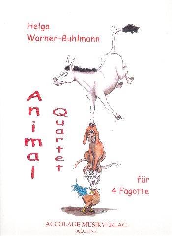 Animal Quartet für 4 Fagotte  Partitur und Stimmen  