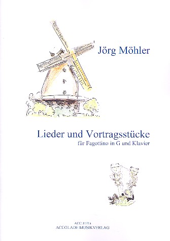 Lieder und Vortragsstücke für Fagottino&nbsp;&nbsp;in G (Quintfagott) und Klavier&nbsp;&nbsp;