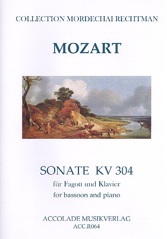 Andante d-Moll nach der Violinsonate  KV304 für Fagott und Klavier  