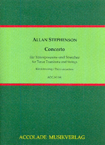Konzert für Tenorposaune und Streichorchester  für Tenorposaune und Klavier  