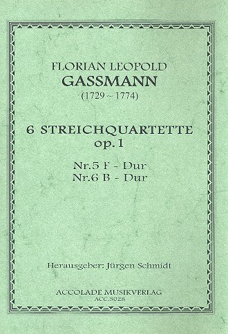 6 Streichquartette op.1 Band 3 (Nr.1-2)  Partitur und Stimmen  