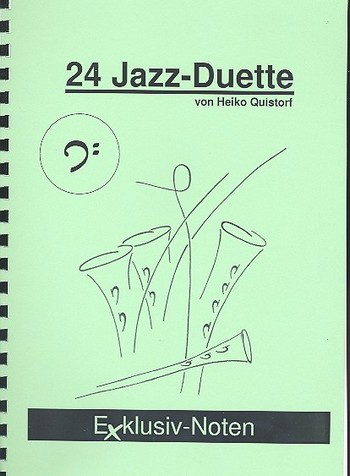 24 Jazz-Duette in C Bassschlüssel  Spielpartitur  (Posaune/Fagott/Violoncello)