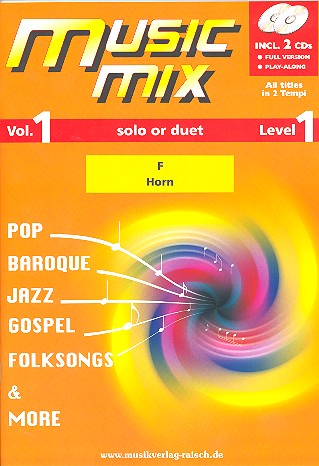 Music Mix vol.1 (+2 CD's)  für Horn in F  