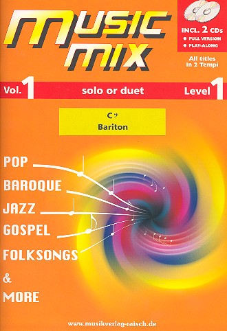 Music Mix vol.1 (+2 CD's)  für Bariton Bassschlüssel  