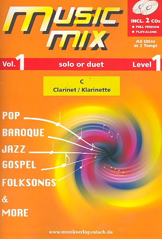 Music Mix vol.1 (+2 CD's)  für Klarinette in C  
