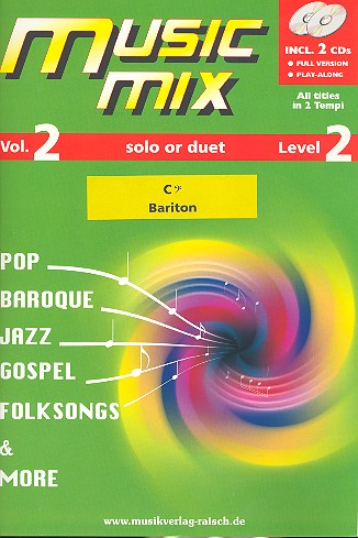 Music Mix vol.2 (+2 CD's)  für Bariton Bassschlüssel  