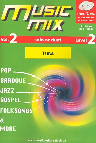 Music Mix vol.2 (+2 CD's)  für Tuba Bassschlüssel  