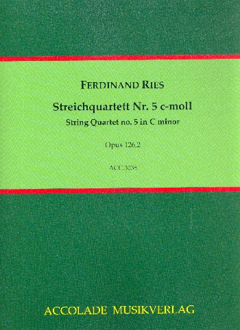 Streichquartett c-Moll Nr.5 op.126,2  Partitur und Stimmen  