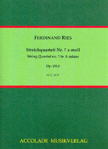 Streichquartett a-Moll Nr.7 op.150,1  Partitur und Stimmen  