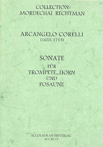 Sonate für Trompete, Posaune  und Horn  Partitur und Stimmen