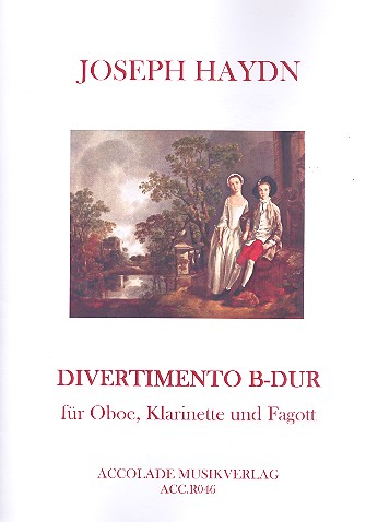 Divertimento B-Dur   für Oboe, Klarinette und Fagott  Partitur und Stimmen