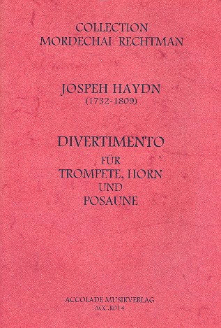 Divertimento für Trompete,  Horn und Posaune  Partitur und Stimmen