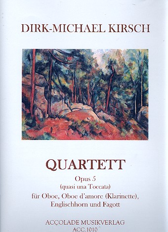 Quartett op.5 für Oboe, Oboe d'amore,  Englischhorn (Klarinette in A) und Fagott  Partitur und Stimmen