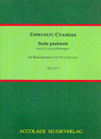 Suite pastorale für Flöte, Oboe,  Klarinette, Horn und Fagott  Partitur und Stimmen