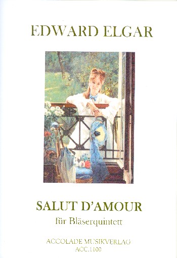 Salut d'amour&nbsp;&nbsp;für Flöte, Oboe, Klarinette, Horn und Fagott&nbsp;&nbsp;Partitur und Stimmen