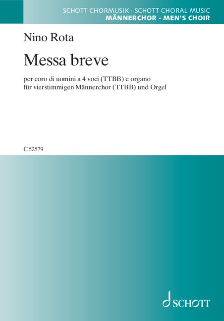 Messa breve  für Männerchor (TTBB) und Orgel  Partitur