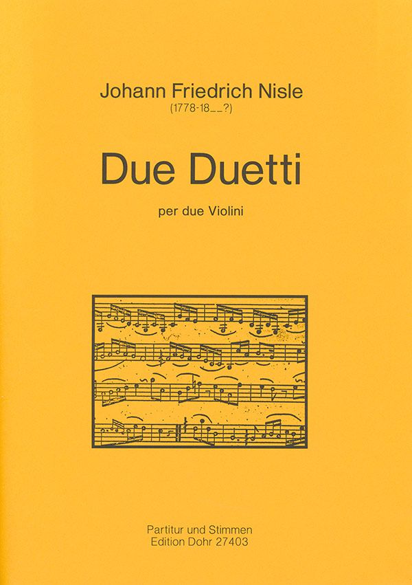 2 Duette  für 2 Violinen  Partitur + Stimmen  