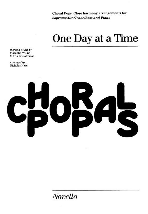 One Day at a Time for mixed chorus and&nbsp;&nbsp;piano, score (en)&nbsp;&nbsp;Hare, Nicholas, arr.