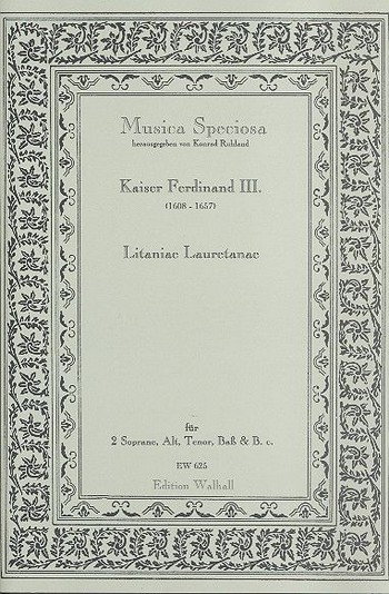 Litaniae Lauretanae  für 2 Soprane Alt, Tenor, Bass und Bc,  Partitur und Stimmen