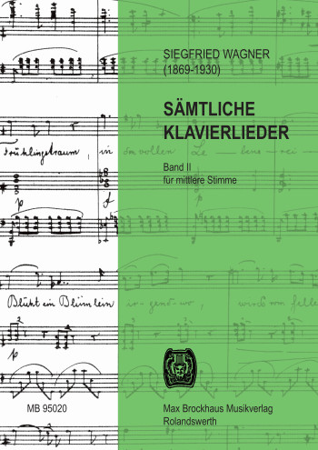 Sämtliche Klavierlieder Band 2 für  mittlere Singstimme und Klavier  Pachl, Peter P., ed