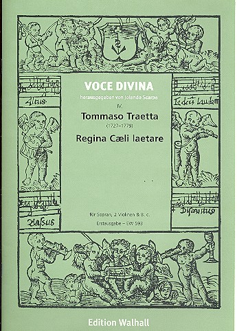 Regina coeli laetare&nbsp;&nbsp;für Sopran, 2 Violinen und Bc&nbsp;&nbsp;Partitur und Stimmen