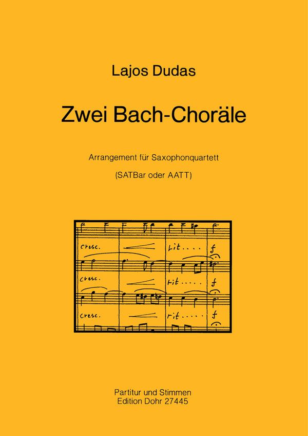 2 Bach-Choräle für 4 Saxophone  (SATBar/AATT)  