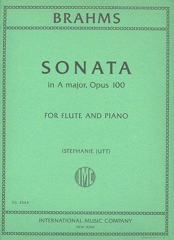 Sonate A-Dur op.100&nbsp;&nbsp;für Flöte und Klavier&nbsp;&nbsp;