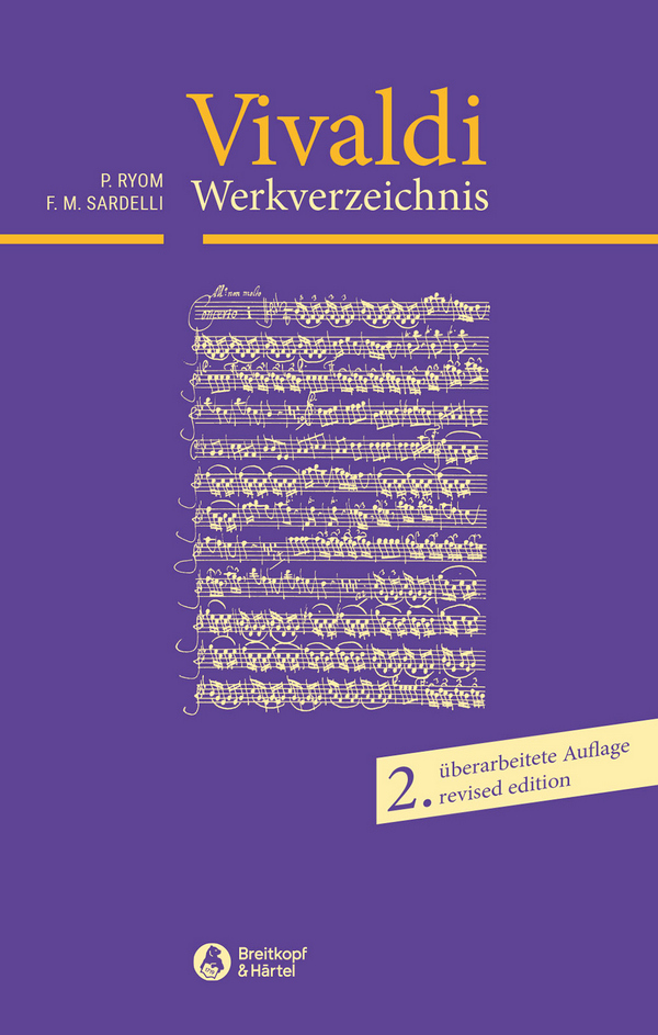 Antonio Vivaldi Thematisch-systematisches Verzeichnis seiner Werke (RV    Neuausgabe 2019