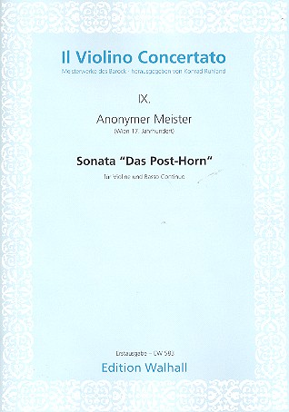 Sonate Das Posthorn&nbsp;&nbsp;für Violine und Bc&nbsp;&nbsp;