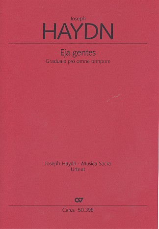 Eja gentes HobXXIIIa:C15 für&nbsp;&nbsp;gem Chor und Orchester&nbsp;&nbsp;Partitur