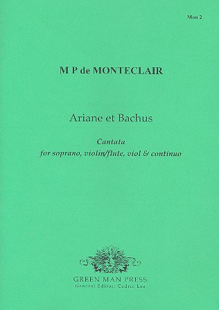 Ariane et Bachus für Sopran,  Violine (Flöte), Viola und Bc  Stimmen