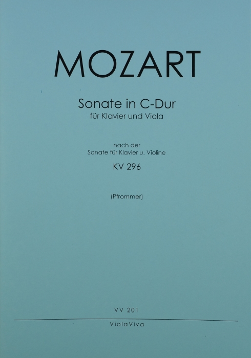 Sonate C-Dur KV296 für Violine und Klavier  für Viola und Klavier  