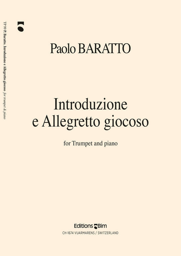 Introduzione e Allegretto giocoso&nbsp;&nbsp;für Trompete und Klavier&nbsp;&nbsp;