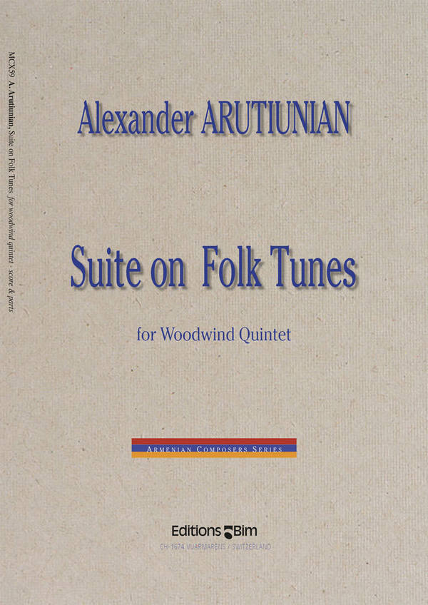 Suite on Folk Tunes&nbsp;&nbsp;für Flöte, Oboe, Klarinette, Horn und Fagott&nbsp;&nbsp;Partitur und Stimmen
