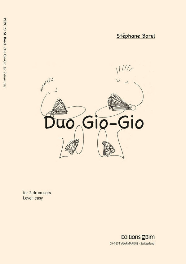 Duo Gio-Gio für 2 Schlagzeuge&nbsp;&nbsp;Partitur und Stimmen&nbsp;&nbsp;