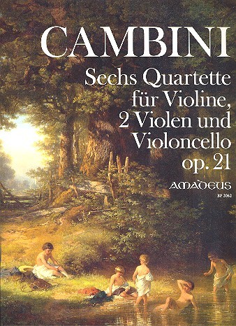 6 Quartette op.21 für Violine,  2 Violen und Violoncello  Partitur und Stimmen