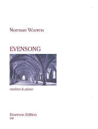 Evensong for clarinet and piano&nbsp;&nbsp;&nbsp;&nbsp;