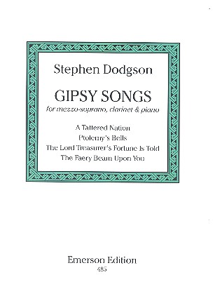 Gipsy Songs for mezzo-soprano,&nbsp;&nbsp;clarinet and piano&nbsp;&nbsp;parts