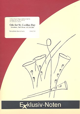 Ode for St.Cecilia's Day&nbsp;&nbsp;für 4 Saxophone (SATBar)&nbsp;&nbsp;Partitur und Stimmen