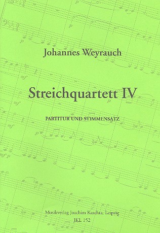 Streichquartett Nr.4&nbsp;&nbsp;Partitur und Stimmen&nbsp;&nbsp;