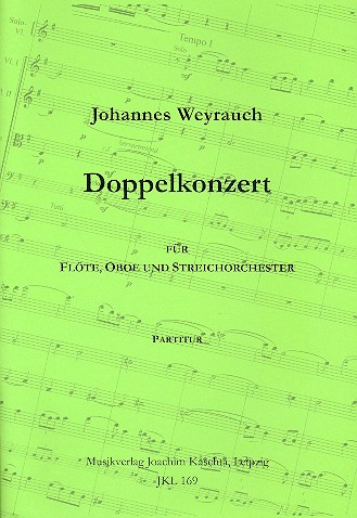 Konzert für Flöte, Oboe&nbsp;&nbsp;und Streicher&nbsp;&nbsp;Partitur