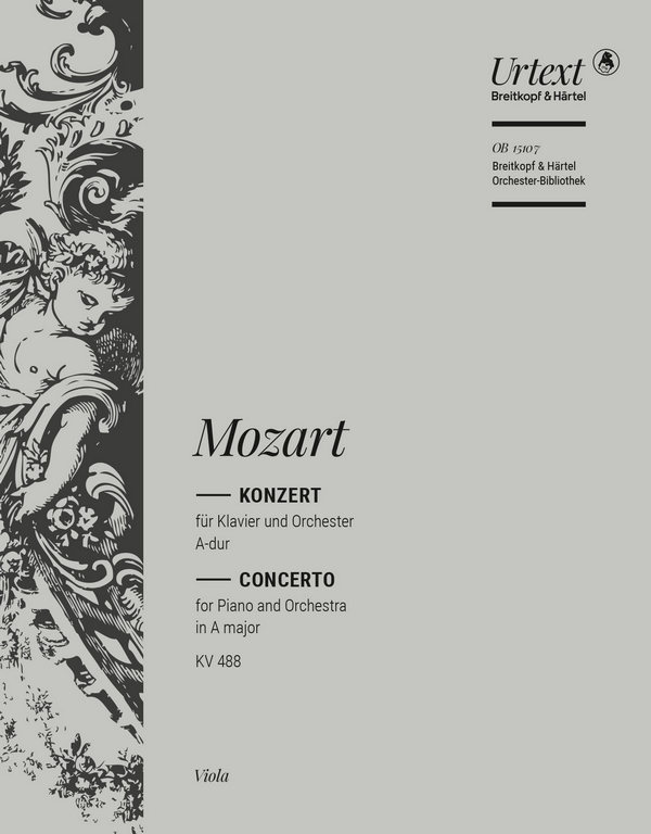 Konzert A-Dur KV488&nbsp;&nbsp;für Klavier und Orchester&nbsp;&nbsp;Viola
