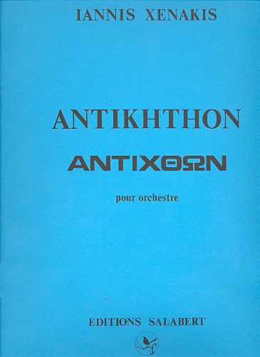 Antikhthon  für Orchester  Partitur