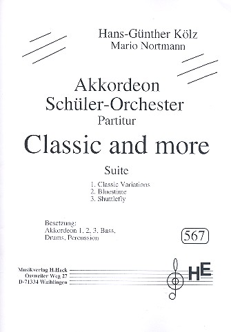 Classic and more für Akkordeonorchester  Partitur  