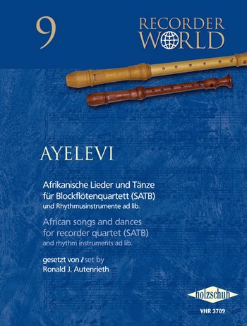 Ayelevi für 4 Blockflöten (SATB),  Rhythmusinstrumente ad lib  Partitur und Stimmen