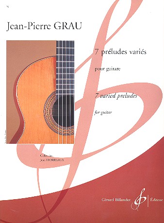 7 Préludes variés pour&nbsp;&nbsp;guitare&nbsp;&nbsp;